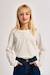 T-shirt manches longues, détail dentelle Blanc 4 - vertbaudet enfant 