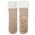 Chaussettes d'intérieur maille torsadée, picots antidérapants Beige chiné 2 - vertbaudet enfant 