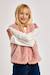 Veste sans manches en fausse fourrure - fille Noir+Rose 6 - vertbaudet enfant 