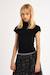 Top froncé, col montant Noir 3 - vertbaudet enfant 