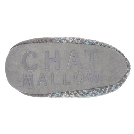 Chaussettes d'intérieur maille jacquard, picots antidérapants Jacquard gris 4 - vertbaudet enfant 