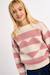 Pull à rayures, motif cœur Rose 4 - vertbaudet enfant 