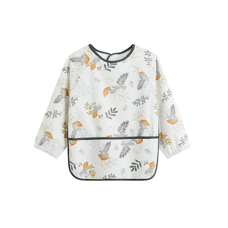 Bavoir tablier manches longues elliott Ecru 2 - vertbaudet enfant 
