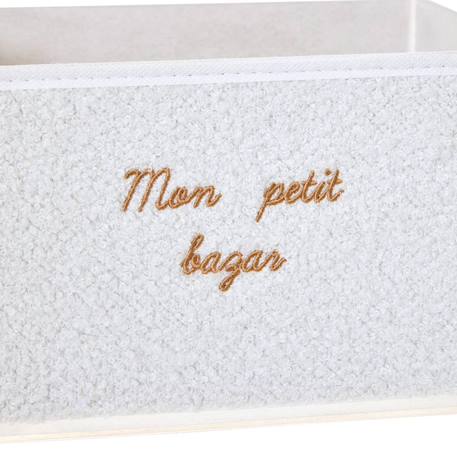 Boîte de rangement pliable - yuki Beige+Blanc 5 - vertbaudet enfant 