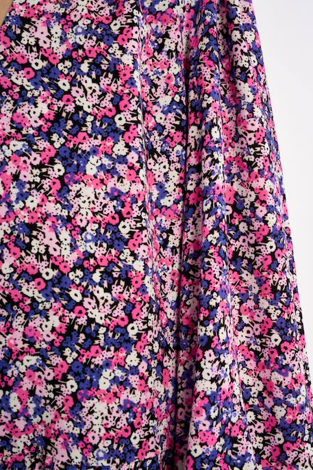 Robe volantée, motif fleuri Pink blanca 2 - vertbaudet enfant 
