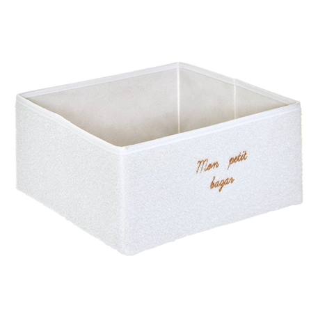 Boîte de rangement pliable - yuki Beige+Blanc 3 - vertbaudet enfant 