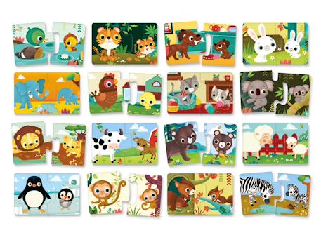 Jeu éducatif bébé les animaux et leurs petits -2 - 4 Ans | Jeu Éducatif d'Association Les animaux et leur petit 4 - vertbaudet enfant 