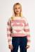 Pull à rayures, motif cœur Rose 5 - vertbaudet enfant 