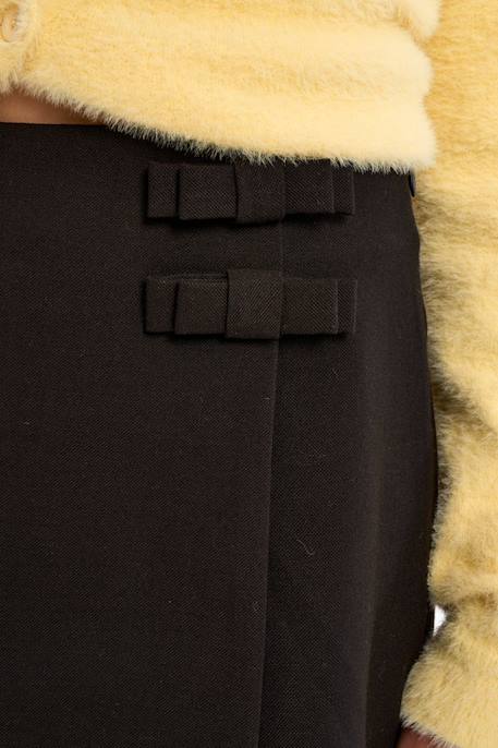 Jupe short taille haute Noir 2 - vertbaudet enfant 