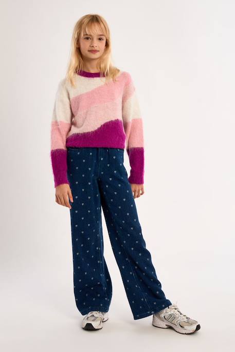 Pull en maille brossée Rose 3 - vertbaudet enfant 