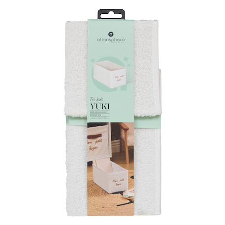 Boîte de rangement pliable - yuki Beige+Blanc 5 - vertbaudet enfant 