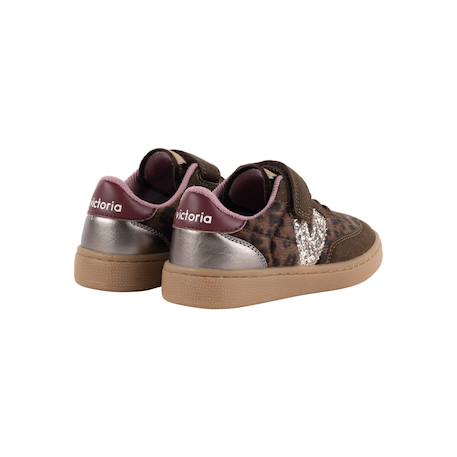 Baskets basses à scratch fille Marron 4 - vertbaudet enfant 