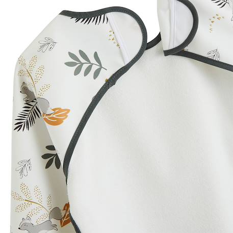 Bavoir tablier manches longues elliott Ecru 4 - vertbaudet enfant 