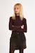 Pull en maille, col rond - fille Chocolate+Noir 1 - vertbaudet enfant 