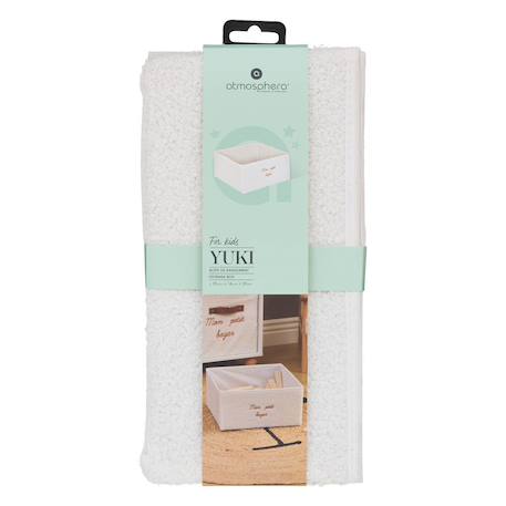 Boîte de rangement pliable - yuki Beige+Blanc 4 - vertbaudet enfant 