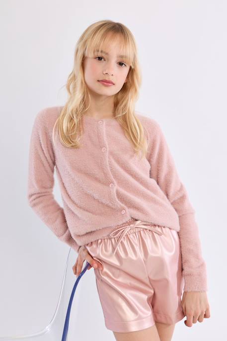 Short noué, effet simili-cuir Gun metal 1 - vertbaudet enfant 