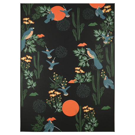 Tapis enfant bloom en polypropylène Noir 1 - vertbaudet enfant 