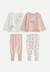 Lot de 2 pyjamas bébé 2 pièces en velours à pieds retroussables cléo Rose 1 - vertbaudet enfant 