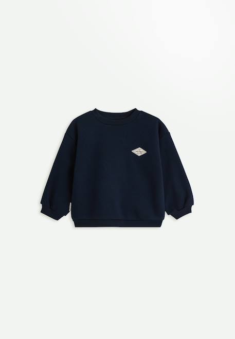 Sweat en molleton jules Bleu 1 - vertbaudet enfant 