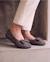 Chaussons ballerines souples, ultra confortables et légers, confort technologie everywear Bleu canardfleurs+Grisirisé+Léopard+Noir+Rayuresbleues+Sauge noeud irisé+Taupe 14 - vertbaudet enfant 