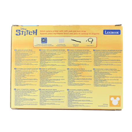 Starcam® pack caméra avec imprimante instantanée Stitch, carte sd, 4 rouleaux de papier, dragonne BLEU 5 - vertbaudet enfant 