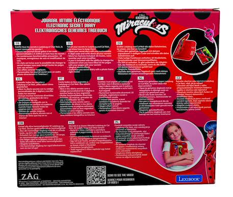 Journal intime électronique avec coffre-fort miraculous ROUGE 5 - vertbaudet enfant 