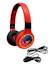 Casque 2 en 1 miraculous bluetooth et filaire confortable et pliable avec limitation de son ROUGE 1 - vertbaudet enfant 