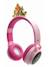 Casque lumineux pliable bluetooth et filaire princesses disney avec limitation du volume ROSE 1 - vertbaudet enfant 