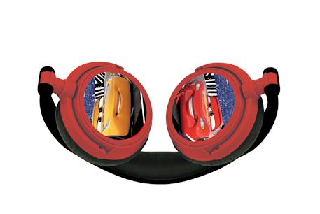 Casque stéréo filaire pliable avec limitation de volume d'écoute disney cars ROUGE 3 - vertbaudet enfant 