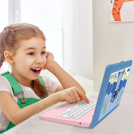 Ordinateur éducatif bilingue avec 164 activités au design stitch (en/fr) BLEU 5 - vertbaudet enfant 