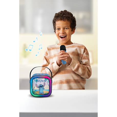 Enceinte karaoké portable stitch avec un microphone sans fil BLEU 3 - vertbaudet enfant 