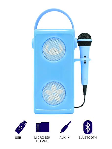 Enceinte bluetooth portable avec micro et effets lumineux stitch BLEU 2 - vertbaudet enfant 