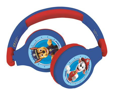 Casque 2 en 1 pat patrouille bluetooth et filaire confortable et pliable avec limitation de son BLEU 4 - vertbaudet enfant 