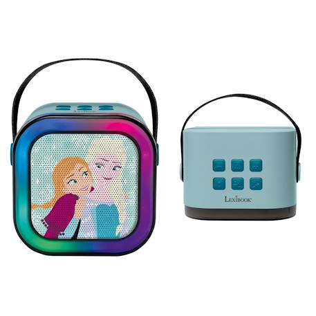 Enceinte karaoké portable la reine des neiges avec un microphone sans fil BLEU 2 - vertbaudet enfant 