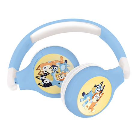 Casque 2 en 1 bluey bluetooth et filaire avec limitation de son 85 dB ROSE 4 - vertbaudet enfant 