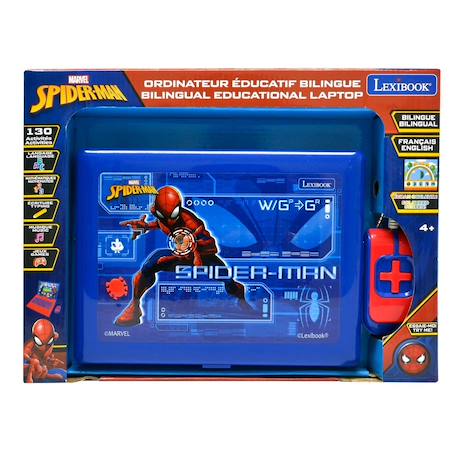 Ordinateur éducatif couleur spiderman bilingue français et anglais BLEU 2 - vertbaudet enfant 