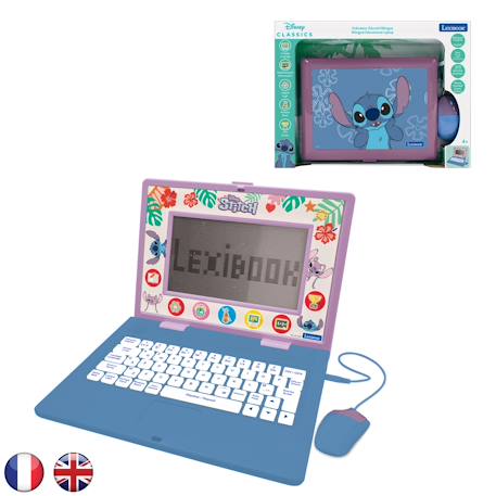 Ordinateur portable éducatif bilingue Stitch (en/fr) 170 activités , Jeux, Musique ROSE 1 - vertbaudet enfant 