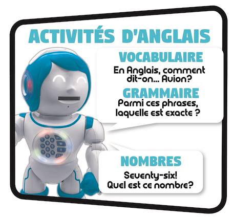 Powerman kid mon robot ludo-educatif bilingue (français/anglais) avec télécommande, programmable, dance, musique Blanc 6 - vertbaudet enfant 