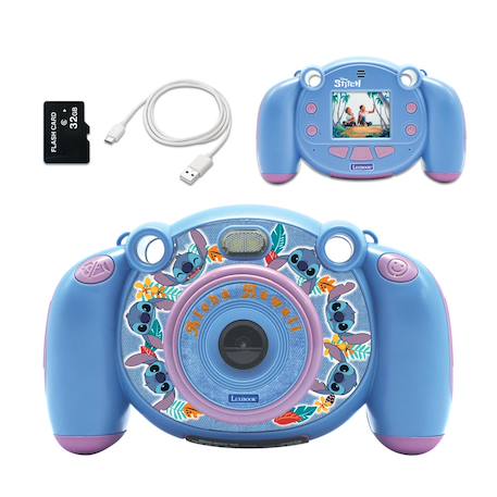 Appareil photo numérique HD Stitch - fonction photo, vidéo, audio, jeux, carte SD 32Go incluse BLEU 1 - vertbaudet enfant 