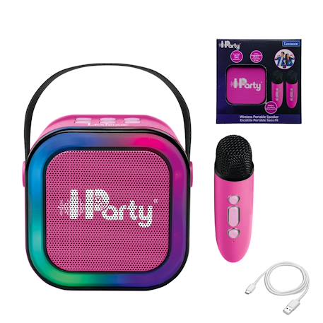 Enceinte karaoké portable avec 2 microphones sans fil ROSE 1 - vertbaudet enfant 