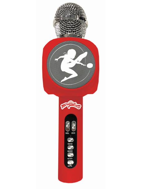 Micro karaoké sans fil miraculous enceinte bluetooth ROUGE 1 - vertbaudet enfant 