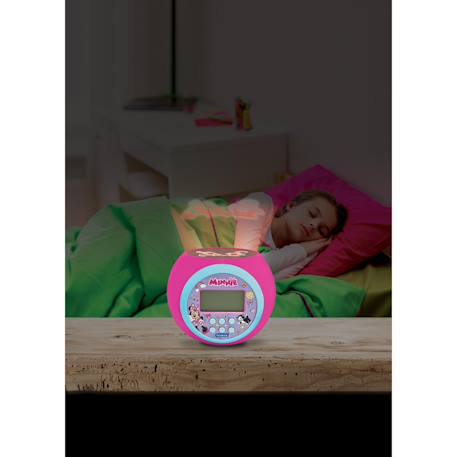 Réveil projecteur minnie ROSE 4 - vertbaudet enfant 