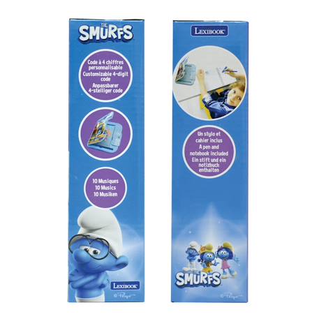 Journal intime électronique avec coffre-fort schtroumpfs BLEU 6 - vertbaudet enfant 