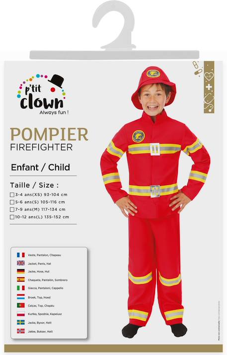 Déguisement enfant pompier Bleu+Rouge 4 - vertbaudet enfant 
