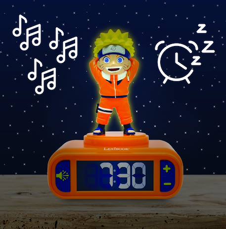 Réveil avec veilleuse naruto en 3d ORANGE 4 - vertbaudet enfant 