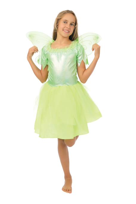 Déguisement enfant fille fée robe et ailes Multicolore+Rose+Vert irisé 5 - vertbaudet enfant 