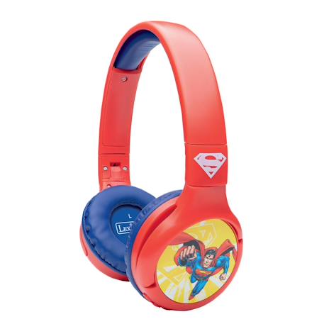 Casque 2 en 1 superman bluetooth et filaire avec limitation de son ROUGE 1 - vertbaudet enfant 