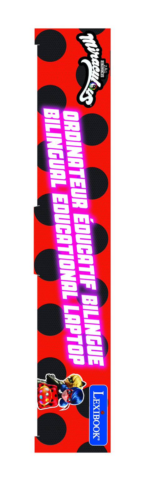 Ordinateur portable éducatif bilingue miraculous (fr/en) ROUGE 6 - vertbaudet enfant 