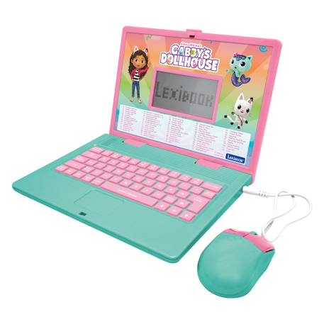 Ordinateur portable éducatif bilingue gabby et la maison magique (fr/en) ROSE 1 - vertbaudet enfant 