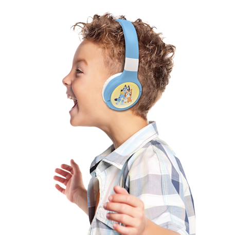 Casque 2 en 1 bluey bluetooth et filaire avec limitation de son 85 dB ROSE 2 - vertbaudet enfant 
